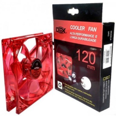 Cooler Dex Led Vermelho Dx-12l 120mm