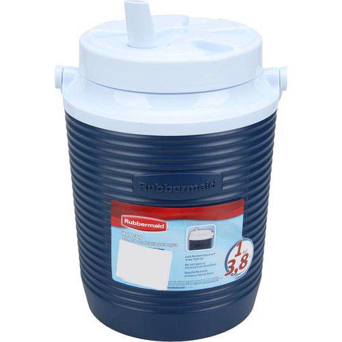 Cooler Garrafa Térmica Azul 3,8 Litros Rb053 - Rubbermaid
