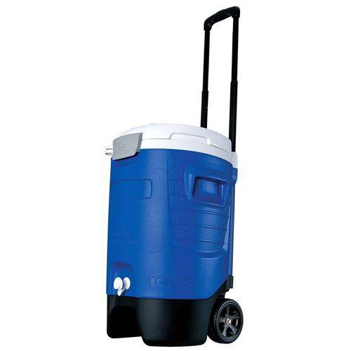 Cooler Igloo com Rodas e Alça Telescópica Sport 5 Gallon Roller 18,9 Litros Azul