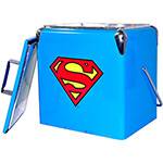 Cooler Metal DC Superman Logo Azul - Urban