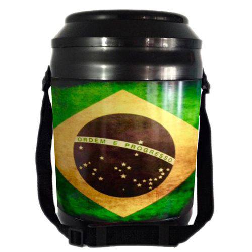 Cooler Térmico 16 Latas Bandeira do Brasil Alegra Store