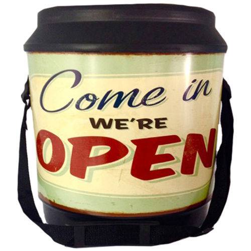 Cooler Térmico 24 Latas Welcome We Are Open Alegra Store
