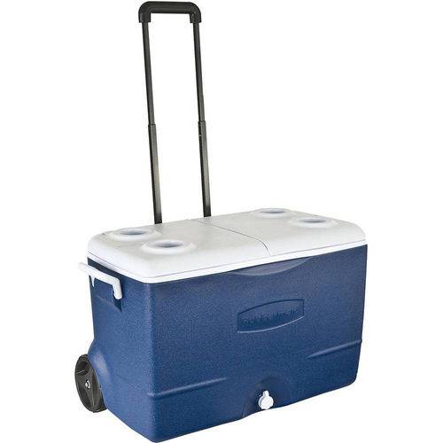 Cooler Térmico com Rodas 56 Litros Azul Rb073 - Rubbermaid