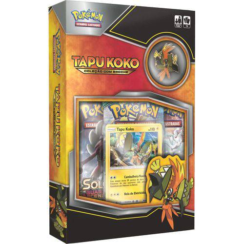 Copag Pokemon Mini Box Tapu Koko com Broche