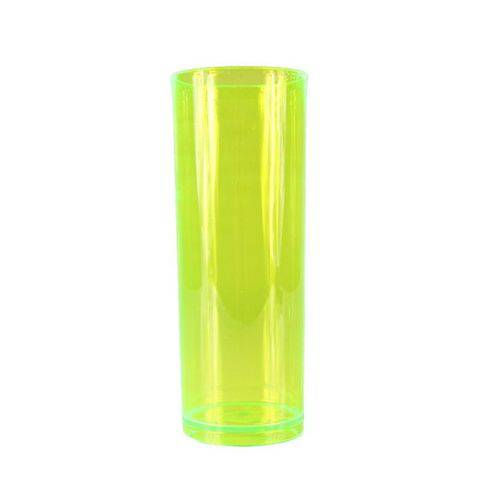 Copo Acrílico Long Drink Verde Neon Translúcido 320ml