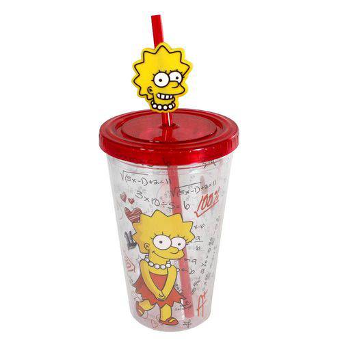 Copo com Canudo Lisa Simpson The Simpsons