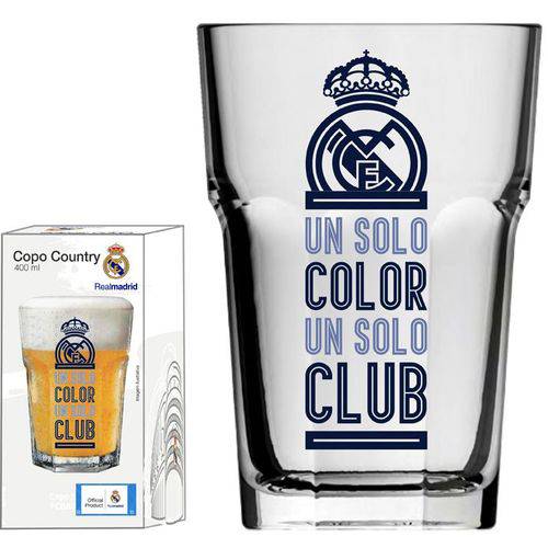 Copo Country Real Madrid Clube - 400 Ml