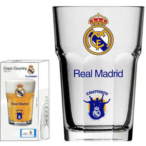Copo Country Real Madrid Torcida - 400 Ml