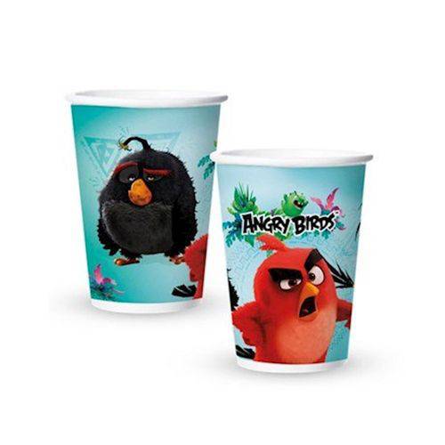 Copo de Papel 180ml Angry Birds C/ 08 Unidades