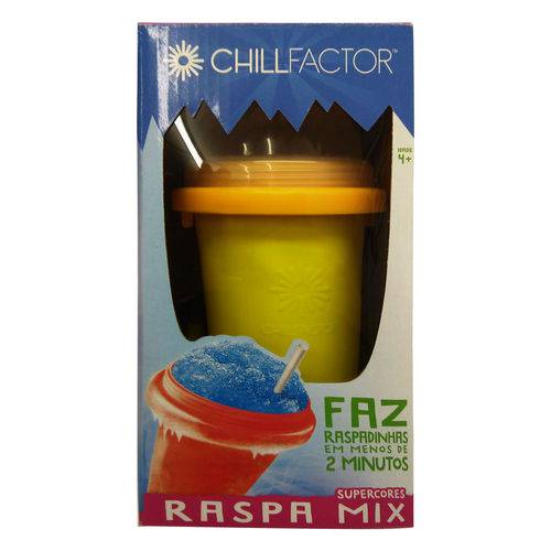 Copo de Raspadinha - Raspa Mix - Super Cores - Amarelo - Dtc