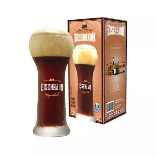 Copo Eisenbahn Weizenbock 410ml de Cristal Original Cerveja