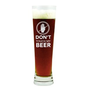 Copo Lager Don't Touch My Beer 320ml - Coleção Warnings