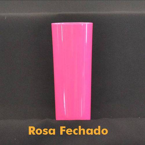 Copo Long Drink 350 Ml - Caixa com 100 Unidades Rosa Fechado