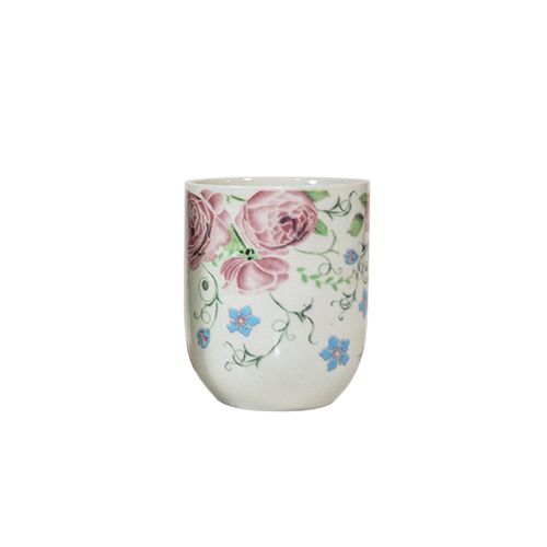 Copo para Chá em Porcelana Multiart Rosa