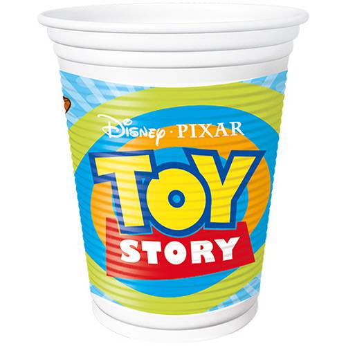 Copo Plástico 200ml Toy Story no Espaco com 8 Unidades - Regina Festas