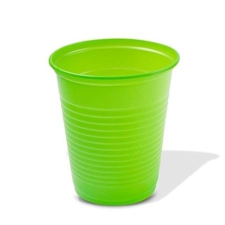 Copo Plástico Descartável Verde Claro 200ml - 50 Unidades