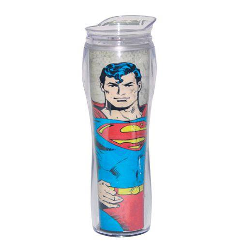 Copo Termico Plastico Silhouette Dco Superman Body