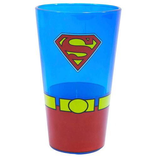 Copo Vidro Superman 450ml - Liga da Justiça