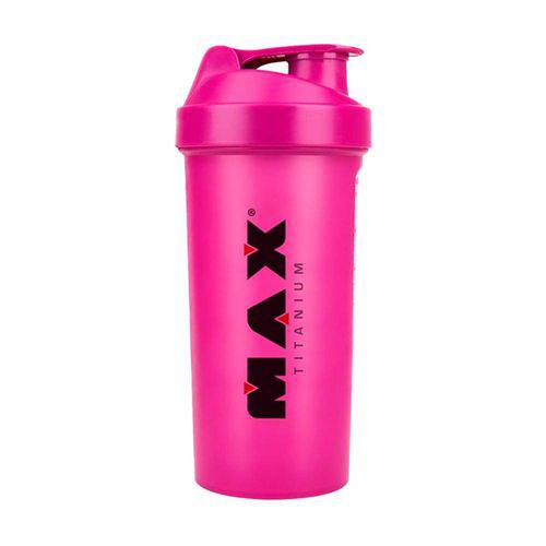 Coqueteleira Shaker 600ml Rosa Preparo para Suplemento Max Titanium