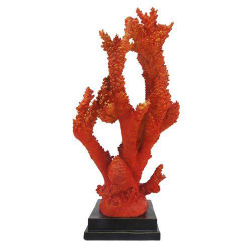 Coral Decorativo em Poliresina Vermelho