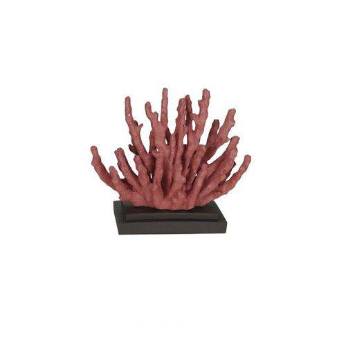 Coral Decorativo em Resina Vermelho 16,4x18,8x10,7cm Vol. 3