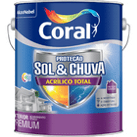 Coral Sol & Chuva Acrílico Total Premium 3,6 Litros Branco Neve