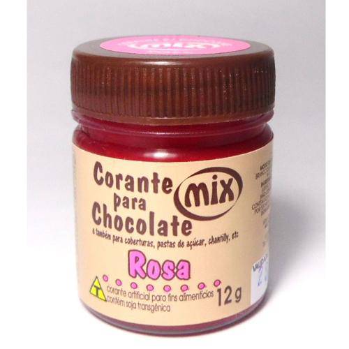 Corante em Pasta para Chocolate Rosa 12g - Mix
