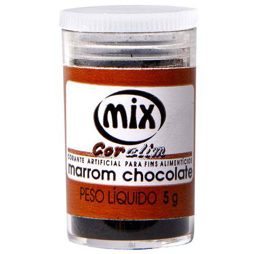 Corante em Pó Marrom Chocolate 5g - Mix