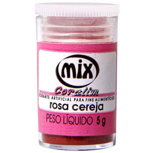 Corante em Pó Rosa Cereja 5g - Mix