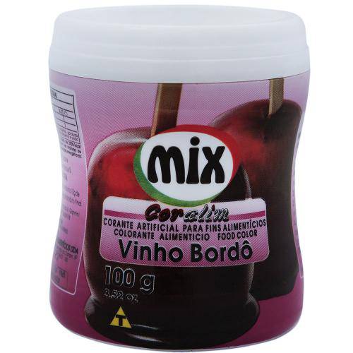 Corante em Pó Vinho Bordo 100g - Mix