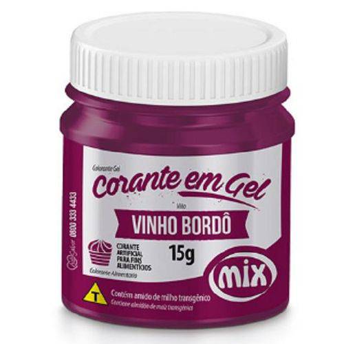 Corante Gel Alimentício Mix Vinho Bordô 15g-02 Unidades
