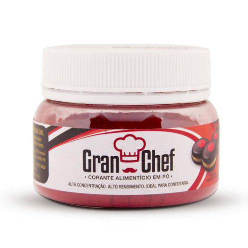 Corante Hidrossóluvel em Pó Gran Chef para Confeitaria - Vermelho - 30g