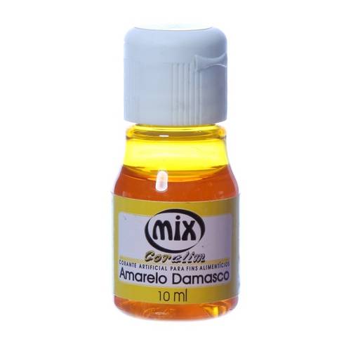 Corante Líquido Amarelo Damasco com 10ml Mix