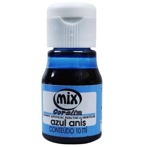 Corante Líquido Azul Anis 10ml - Mix