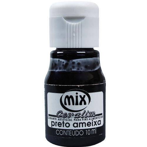 Corante Líquido Preto Ameixa 10ml - Mix