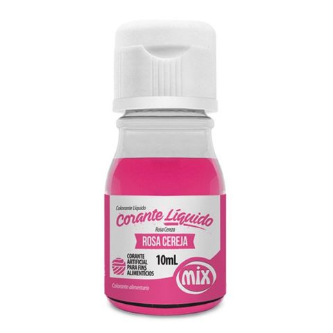 Corante Líquido Rosa Cereja 10ml - Mix