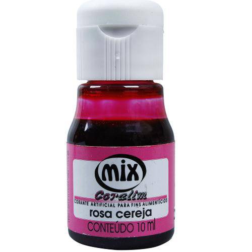 Corante Líquido Rosa Cereja 10ml - Mix