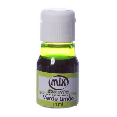 Corante Líquido Verde Limão 10ml - Mix