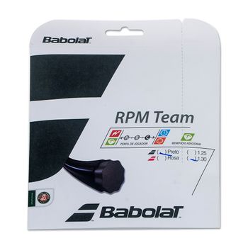 Corda Babolat RPM Team 125 17 Set Individual Preto