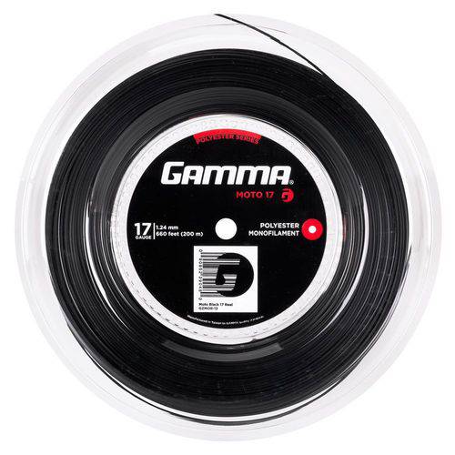 Corda Gamma Moto 16l 1.29mm Preta Rolo com 200 Metros
