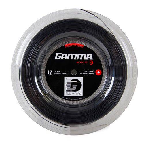 Corda Gamma Moto 17l 1.24mm Preta Rolo com 200 Metros
