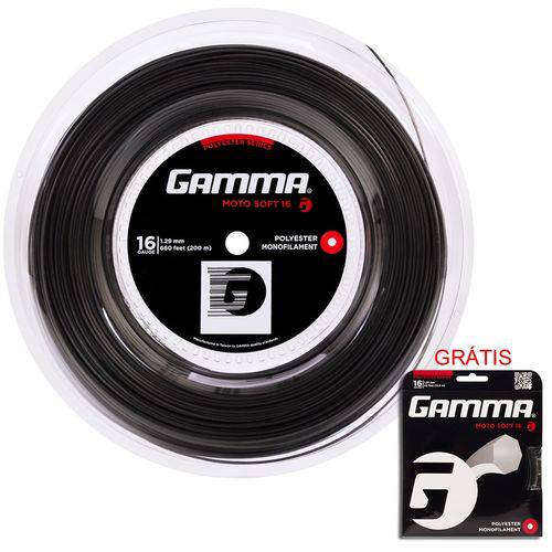 Corda Gamma Moto Soft 16l 1.29mm Cinza - Rolo com 200 Metros