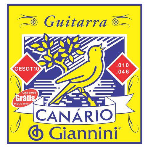 Corda para Guitarra Giannini Gesgt 0.10-0.046 Leve