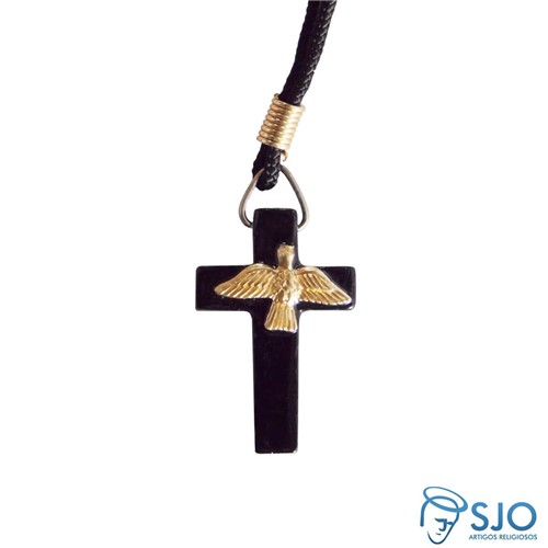 Cordão com Crucifixo do Divino Espírito Santo - 3 Cm | SJO Artigos Religiosos