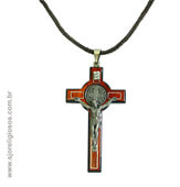 Cordão com Cruz de São Bento - 7 Cm | SJO Artigos Religiosos