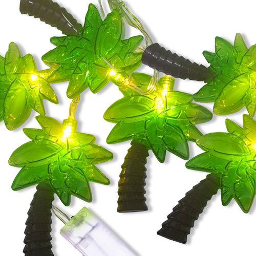 Cordão Luminária Fio de Luz Led com 10 Lâmpada Coqueiros