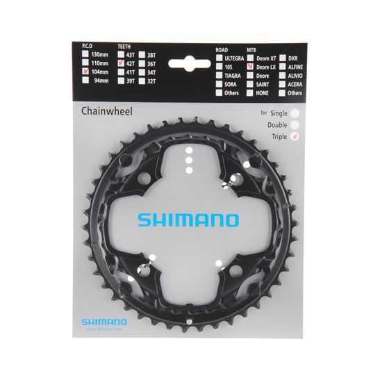 Coroa para Bicicleta Shimano SLX M660 42 Dentes 3x10