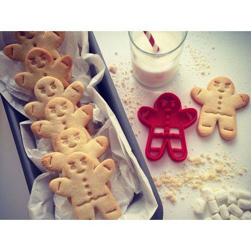 Cortador Cutter de Bolachas Tema de Natal GingerbreadMan com Detalhes 3D! EXCLUSIVIDADE!!!!