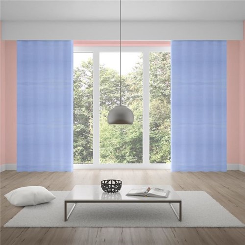 Cortina Duplex 2,60x1,70m Lisa Quarto e Sala Azul Azul