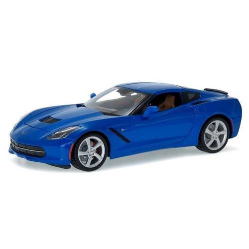 Corvette Stingray 2014 Coupe Maisto 1:18 Azul Claro